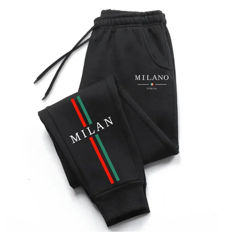 2025 Hot Sale Milan City Printed Jogger Pants Men Women