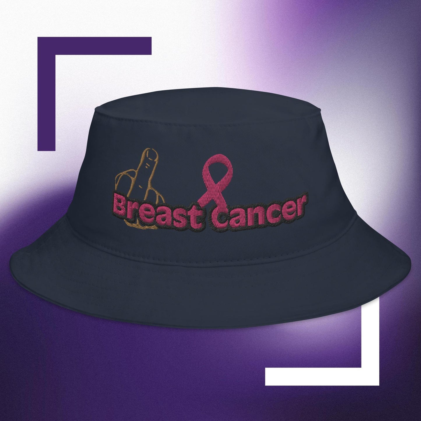 F*ck Breast Cancer Bucket Hat - IM PERKY Boutique