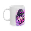 Mug featuring a gorilla with sunglasses and text, perfect for streetwear styling 2026 enthusiasts.