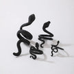 HNSP Vintage Long Snake Ring Set For Women Gothic Black Gold Silver Color Adjustable Finger Jewelry Accessories Female Gift