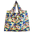 Big Size Thick Nylon Large Tote ECO Reusable in colorful geometric design for shopping and everyday use.