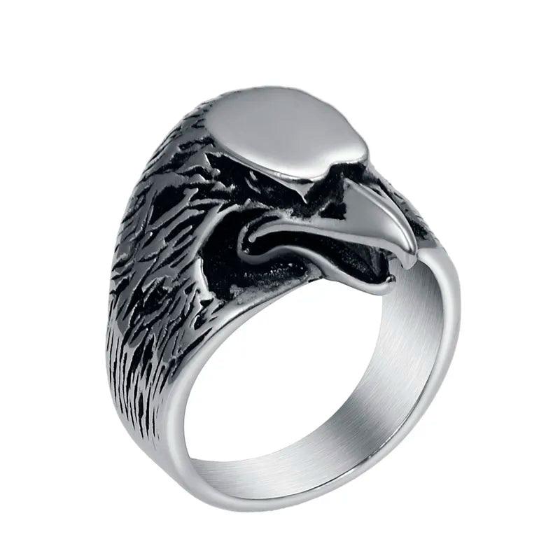 Gold Eagle Rings Talisman For Men Stainless Steel - Lady Vals Vanity