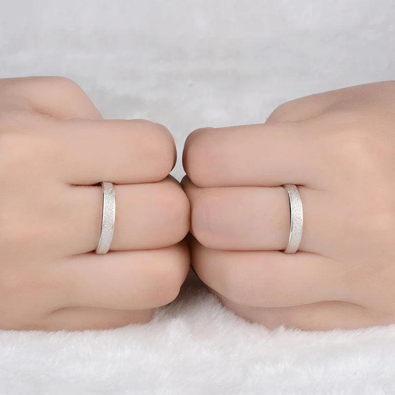 Frosted Silver Rings - IM PERKY Boutique