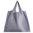 Big Size Thick Nylon Large Tote ECO Reusable in gray with wide open design, perfect for everyday shopping.