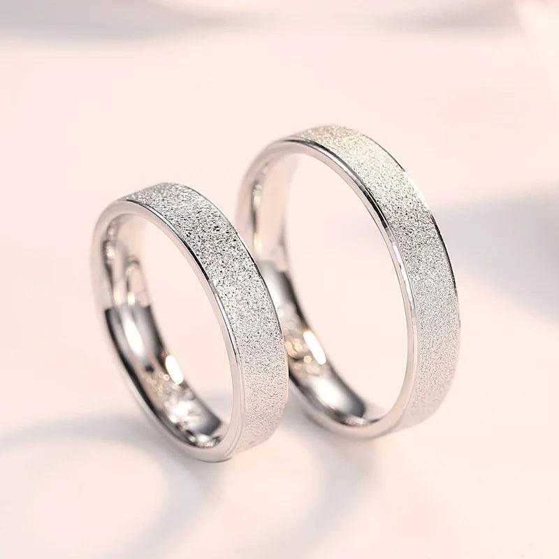 Frosted Silver Rings - IM PERKY Boutique