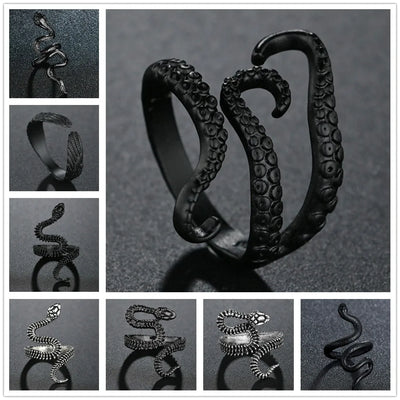 Cool Rings Alloy Gothic Deep Sea Squid Octopus Ring Fashion Jewelry Opened Size Top Quality - IM PERKY Boutique
