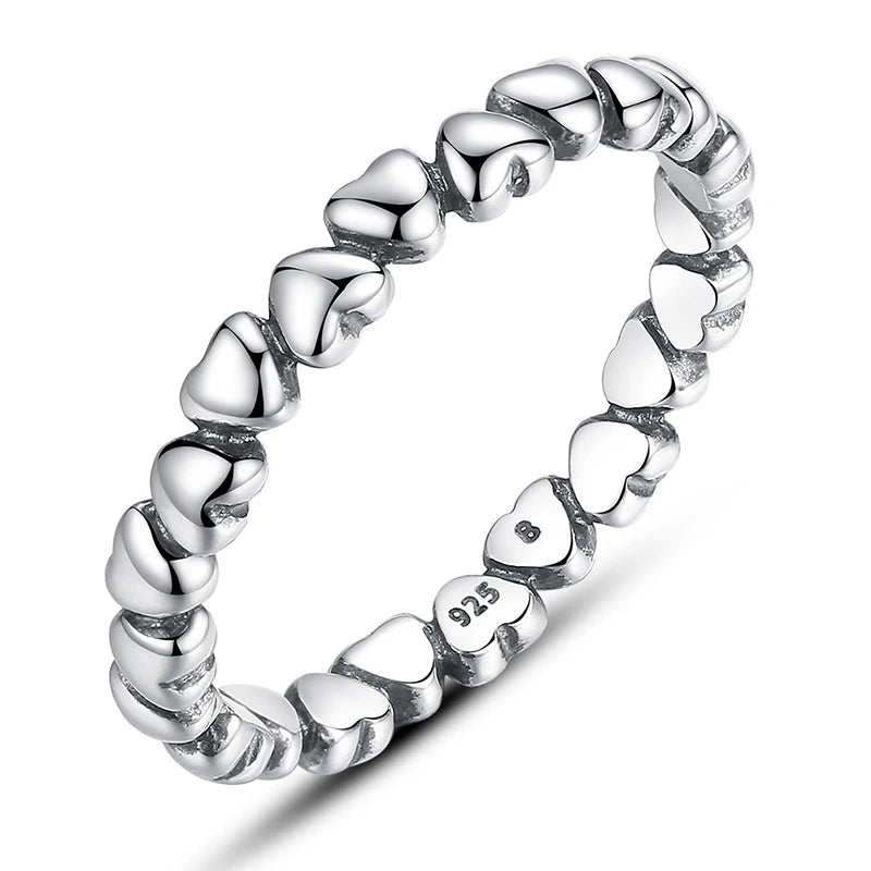 BAMOER HOT SALE Genuine Silver 925 Star Ring