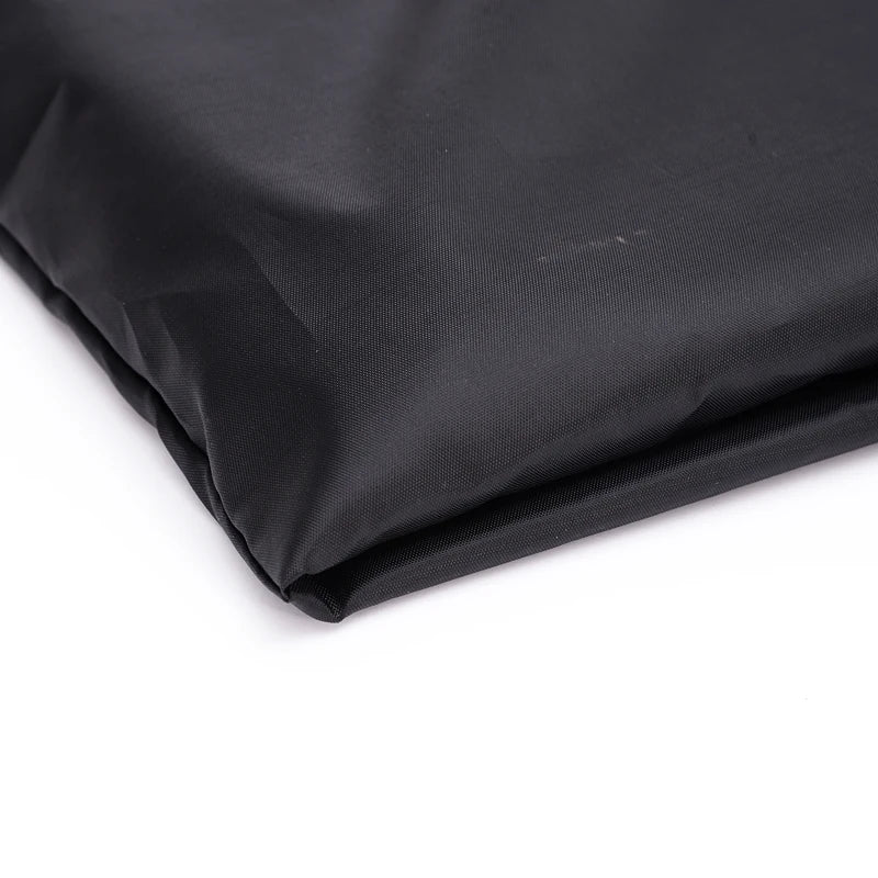 Big Size Thick Nylon Large Tote ECO Reusable folded fabric in black for eco-friendly shopping.