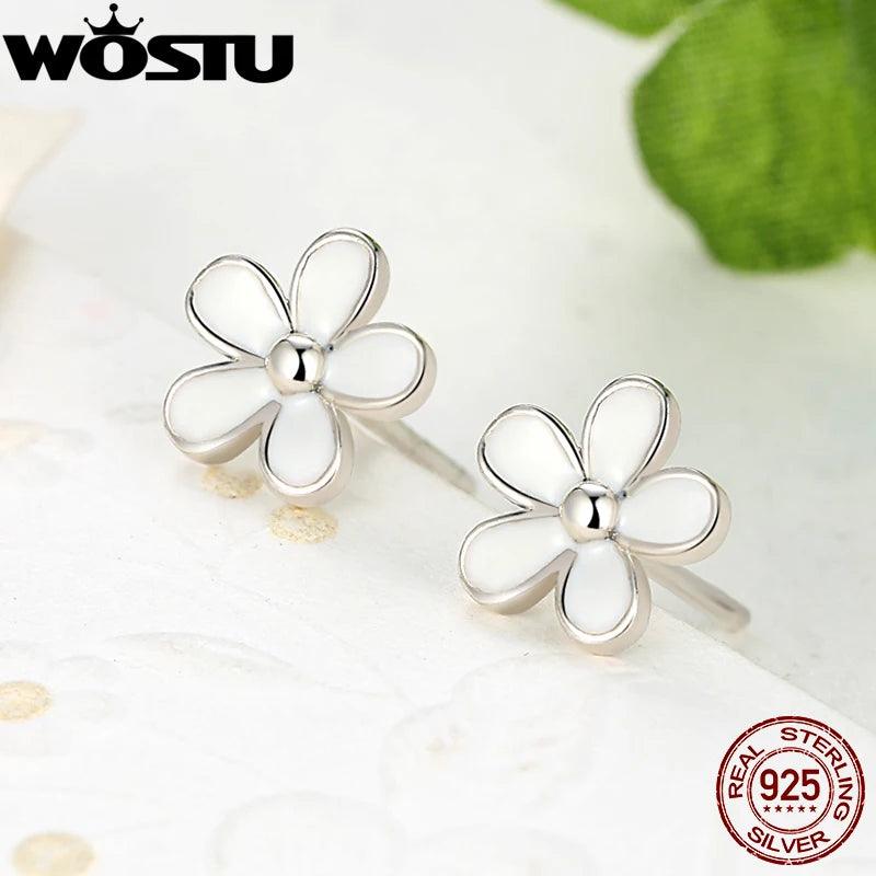 Silver Daisy Studs XCHS409 - IM PERKY Boutique