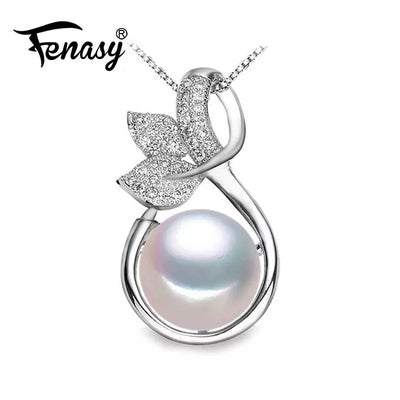 FENASY Pearl Leaf Necklace - IM PERKY Boutique