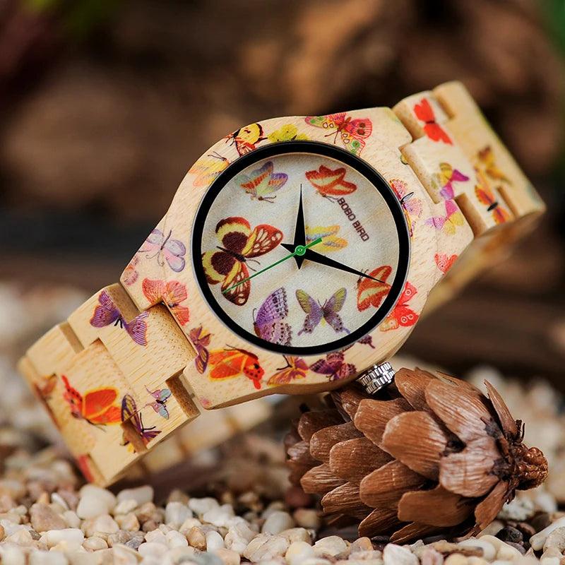 BOBO BIRD Ladies Wood Watch Women - Lady Vals Vanity