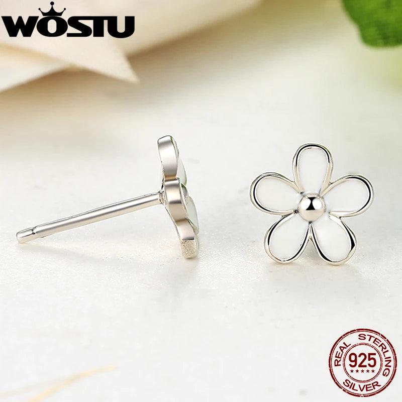 Silver Daisy Studs XCHS409 - IM PERKY Boutique