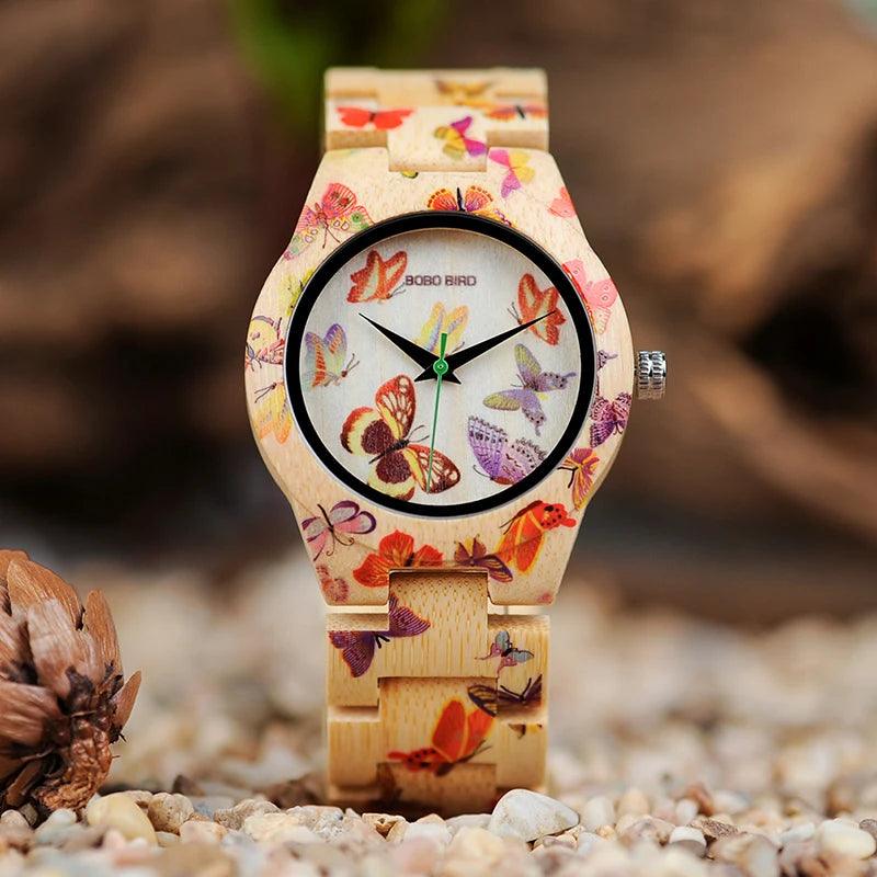 BOBO BIRD Ladies Wood Watch Women - Lady Vals Vanity