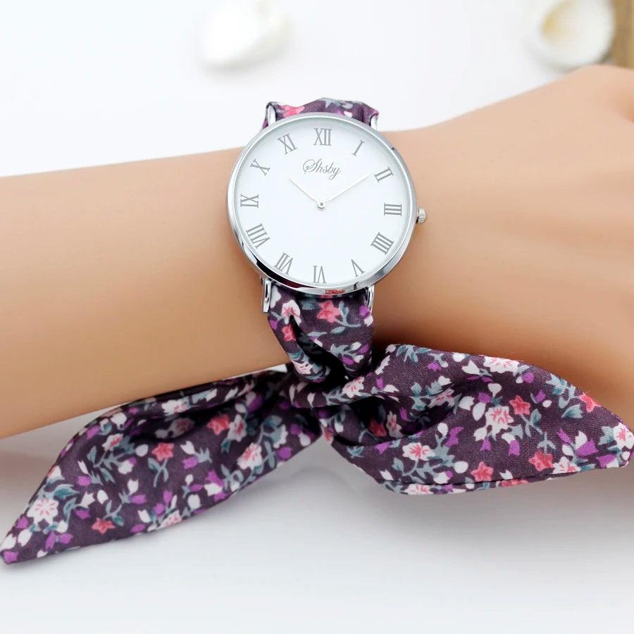 Roman silver women dress watch - Lady Vals Vanity