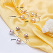 New Fashion jewelry double pearl earings