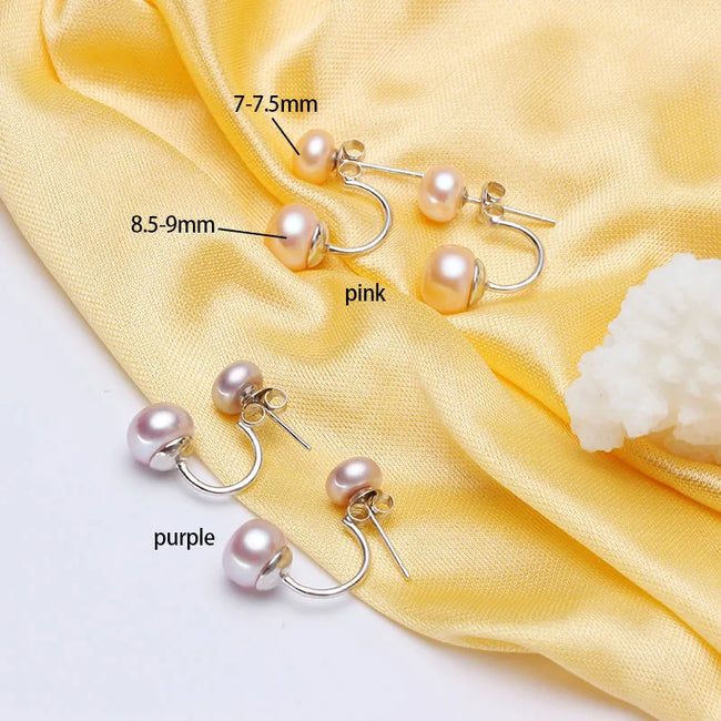 New Fashion jewelry double pearl earings