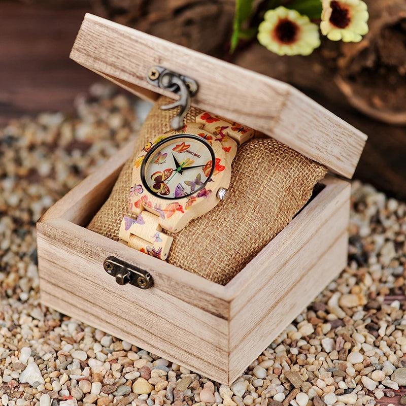 BOBO BIRD Ladies Wood Watch Women - Lady Vals Vanity