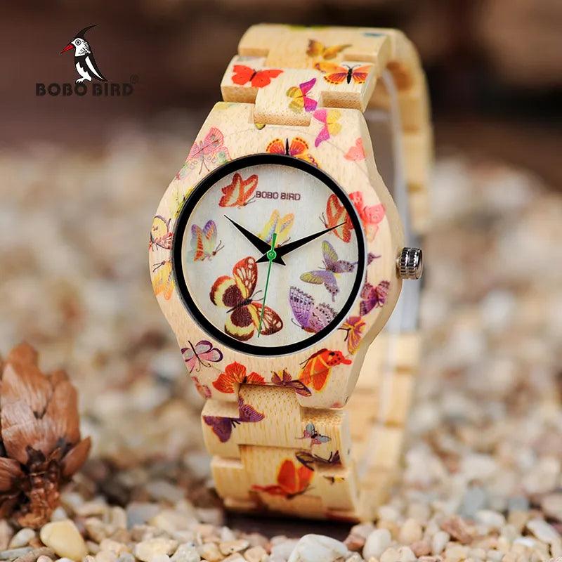 BOBO BIRD Ladies Wood Watch Women - Lady Vals Vanity