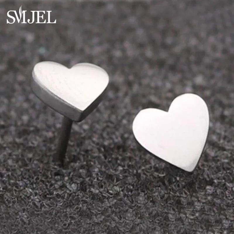 Tiny Heart Earrings - Black - IM PERKY Boutique