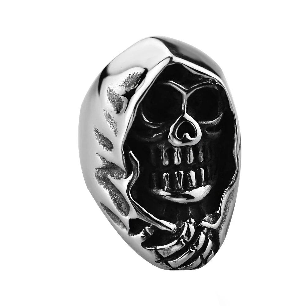 Gothic Punk Ring For Men Retro Skeleton - IM PERKY Boutique