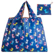 Big Size Thick Nylon Large Tote ECO Reusable featuring colorful unicorns on a blue background.