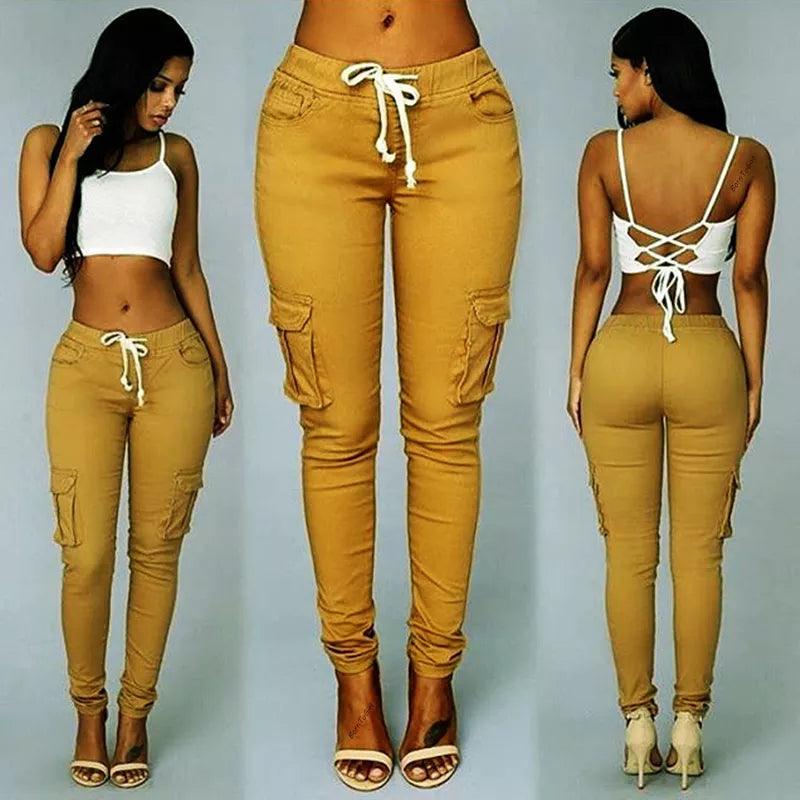 Elastic Sexy Skinny Pencil Jeans For Women Black High Waist Jeans Woman Y2K Streetwear Denim Pants Cargo Jeans Trousers Leggings - Lady Vals Vanity