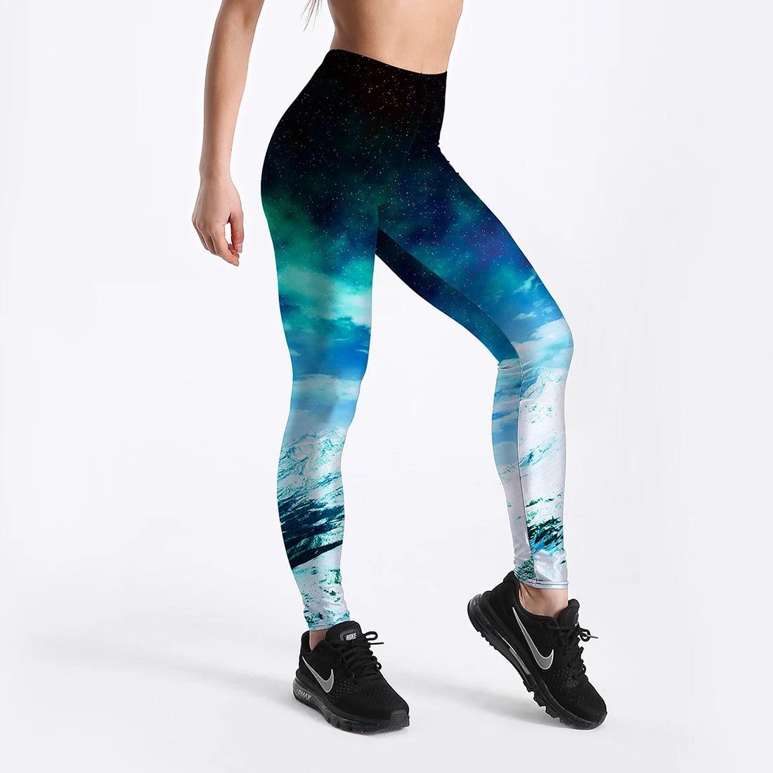 God Horse Skull Digital Printed Legging Womens - Lady Vals Vanity