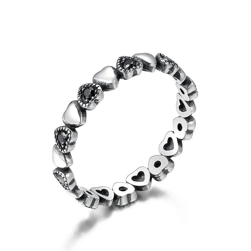 BAMOER HOT SALE Genuine Silver 925 Star Ring