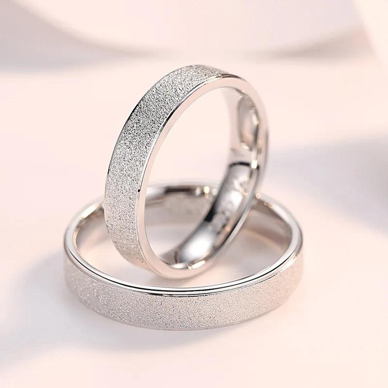 Frosted Silver Rings - IM PERKY Boutique