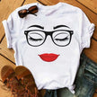 Kawaii Fashion Graphic Women Tops Eyelashes