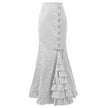 Vintage Gothic Long Skirts Women Punk