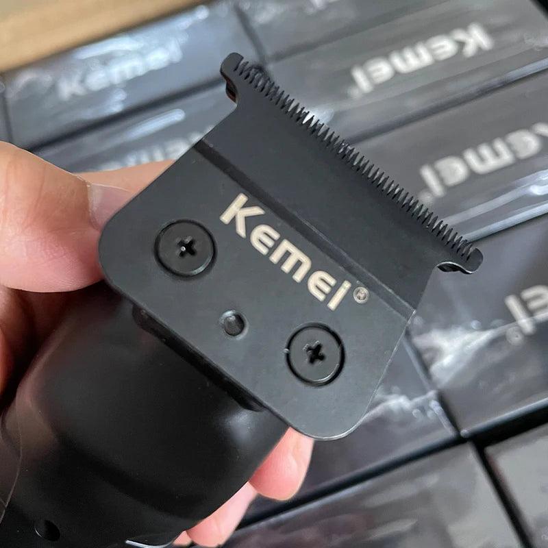 Kemei 2299 Barber Cordless Hair Trimmer 0mm Zero Gapped Carving Clipper Detailer Professional Electric Finish Cutting Machine - IM PERKY Boutique