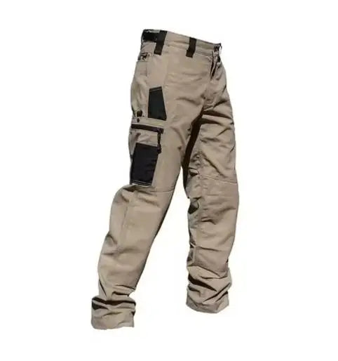 Wear Resistant Work Pant Man Multi-pocket Straight Cargo