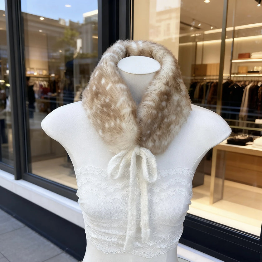New System Kawaii Deer Plush Imitation Fur Scarf Ear Muffs