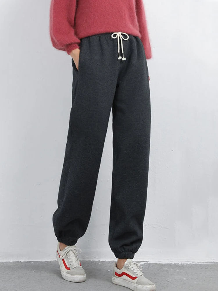 Women Winter Warm Leggings Thick Trousers Warm Fleece