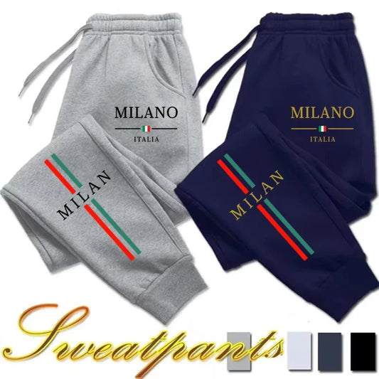 2025 Hot Sale Milan City Printed Jogger Pants Men Women