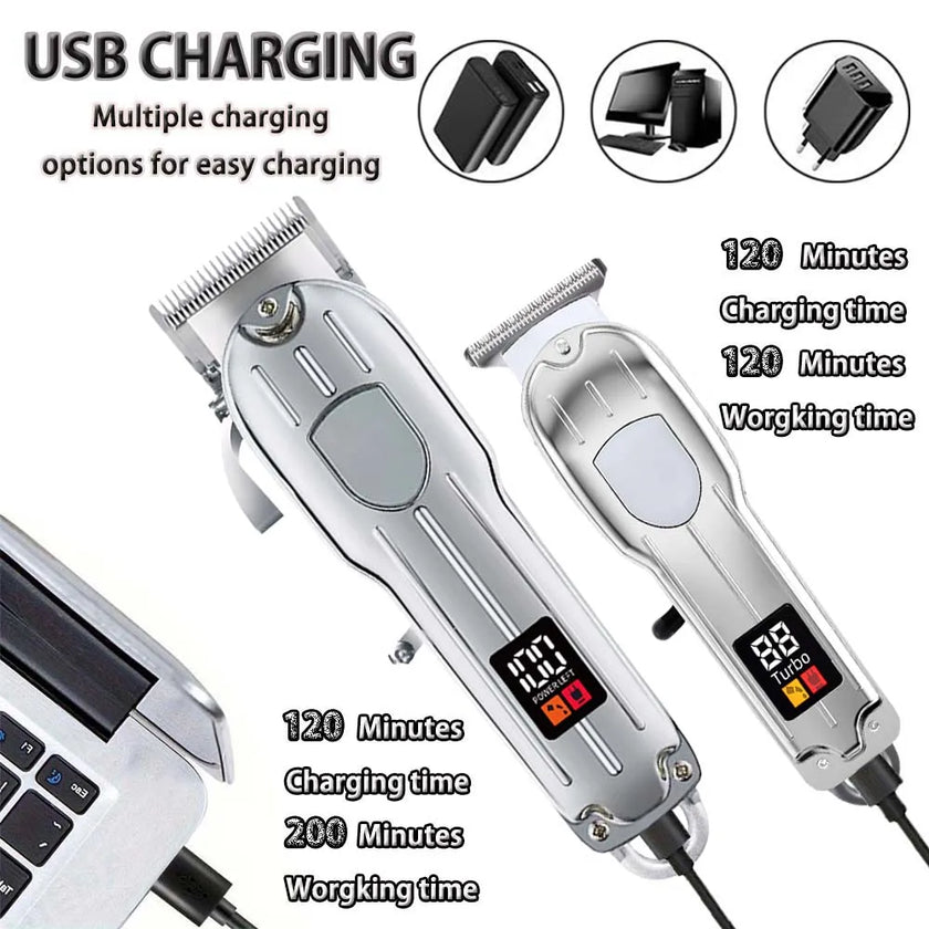 Hair Clippers Professional Barber Clippers and Trimmers Set