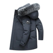 Autumn Winter Long Men Windproof Down Jacket Coats
