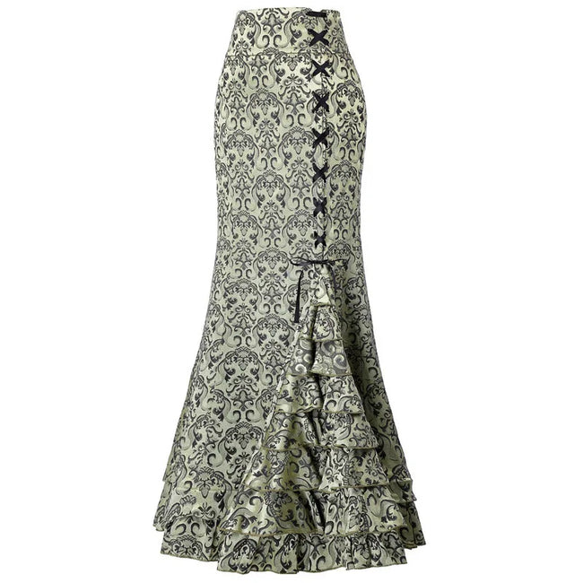Vintage Gothic Long Skirts Women Punk