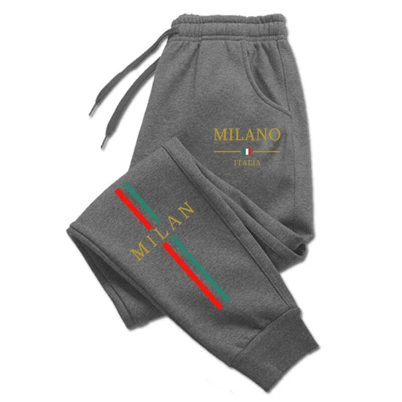 2025 Hot Sale Milan City Printed Jogger Pants Men Women