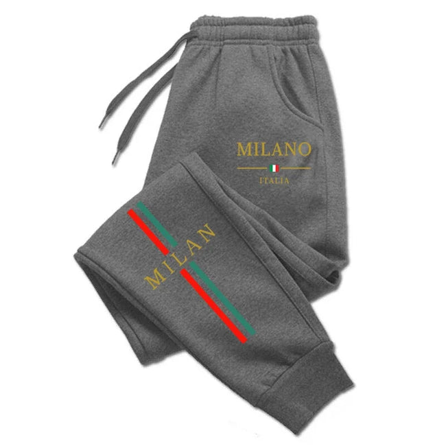 2025 Hot Sale Milan City Printed Jogger Pants Men Women