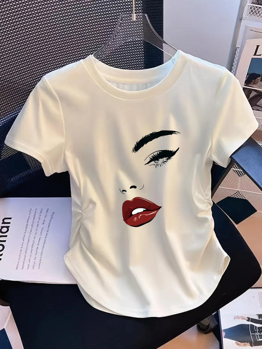 Summer Women's Women PARIS Italy Print T Shirt