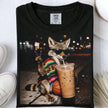 Plus Size- Single-sided Printed Round Neck Short-sleeve