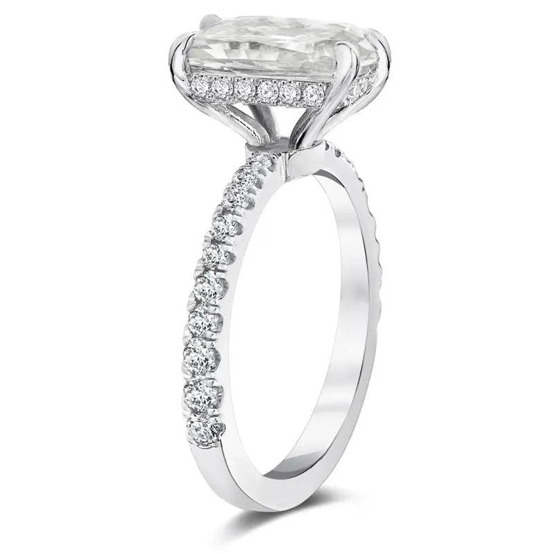 DEZO Moissanite Solitaire Engagement Rings 2/3/4ct - IM PERKY Boutique