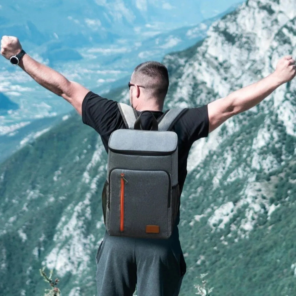 Insulated Backpack Double Shoulder Thickened Portable