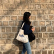 Casual Large Capacity Shoulder Bags Shopper Canvas