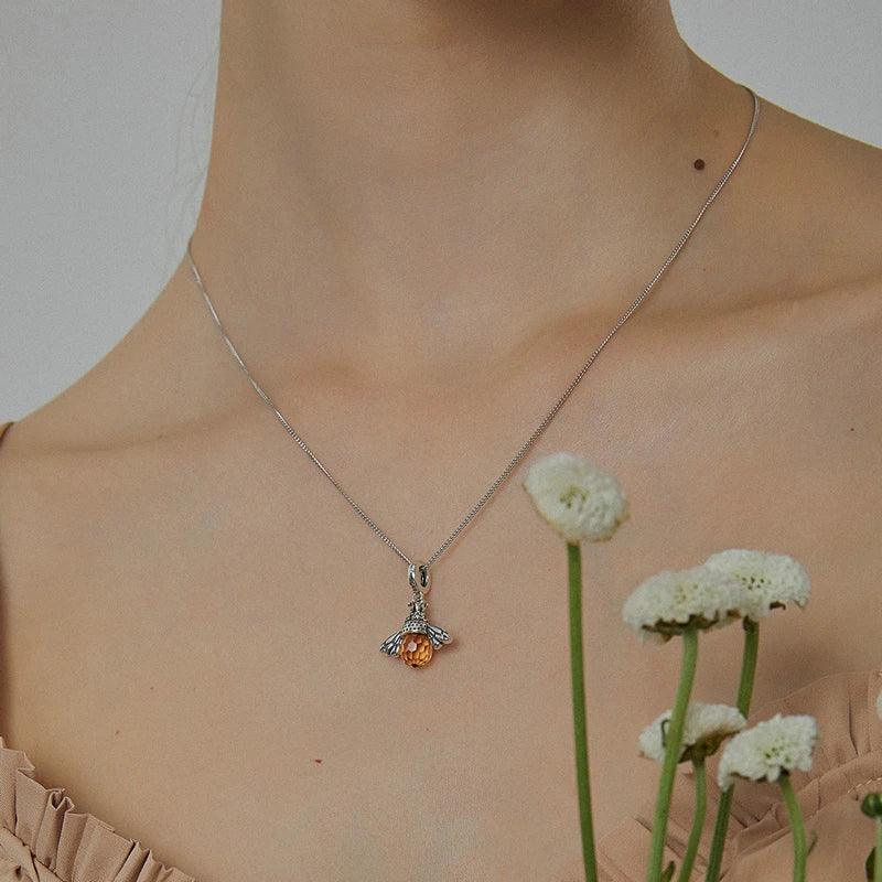 Bee Pendant Necklace - IM PERKY Boutique