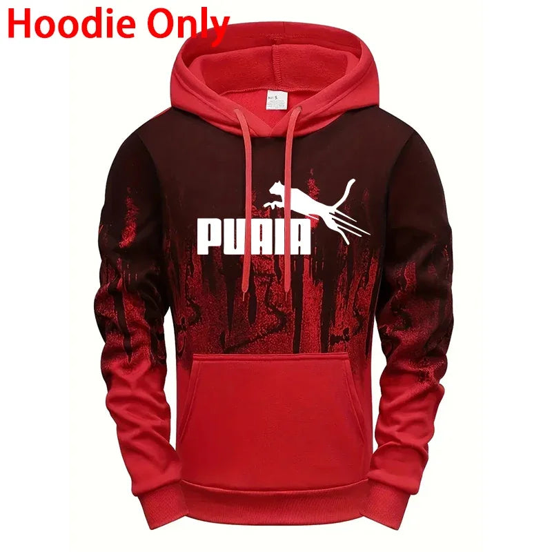 Hooded Sweatshirt and Sweatpants Outdoor Sports Jogger