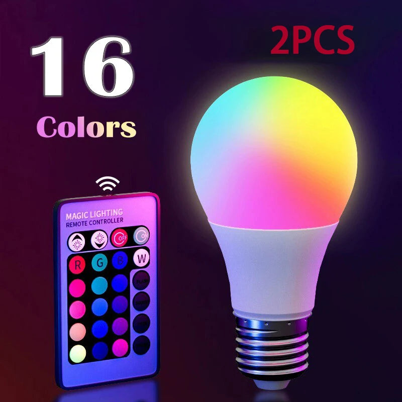 16 Colors RGB Bulb LED Multicolor Bulb E27 220V Household Lighting