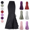 Vintage Gothic Long Skirts Women Punk